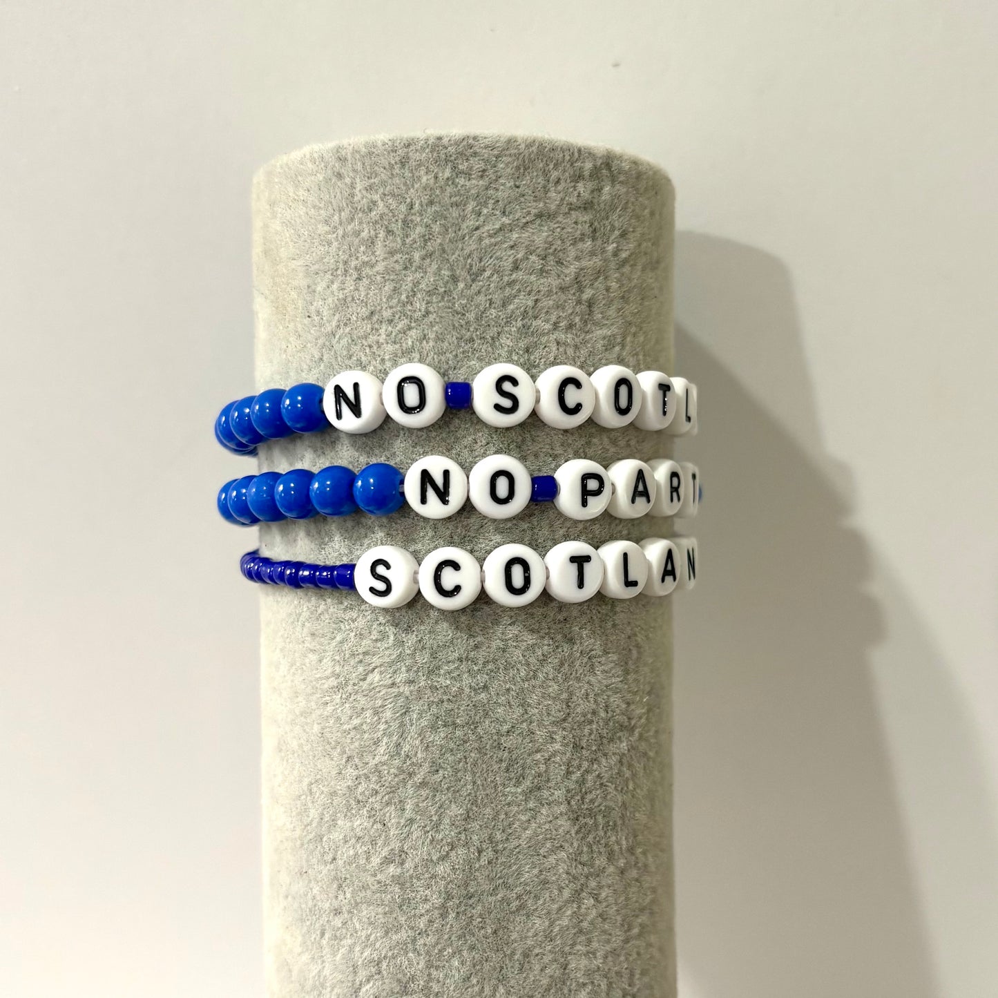 'No Scotland No Party' Beaded Bracelet Bundle