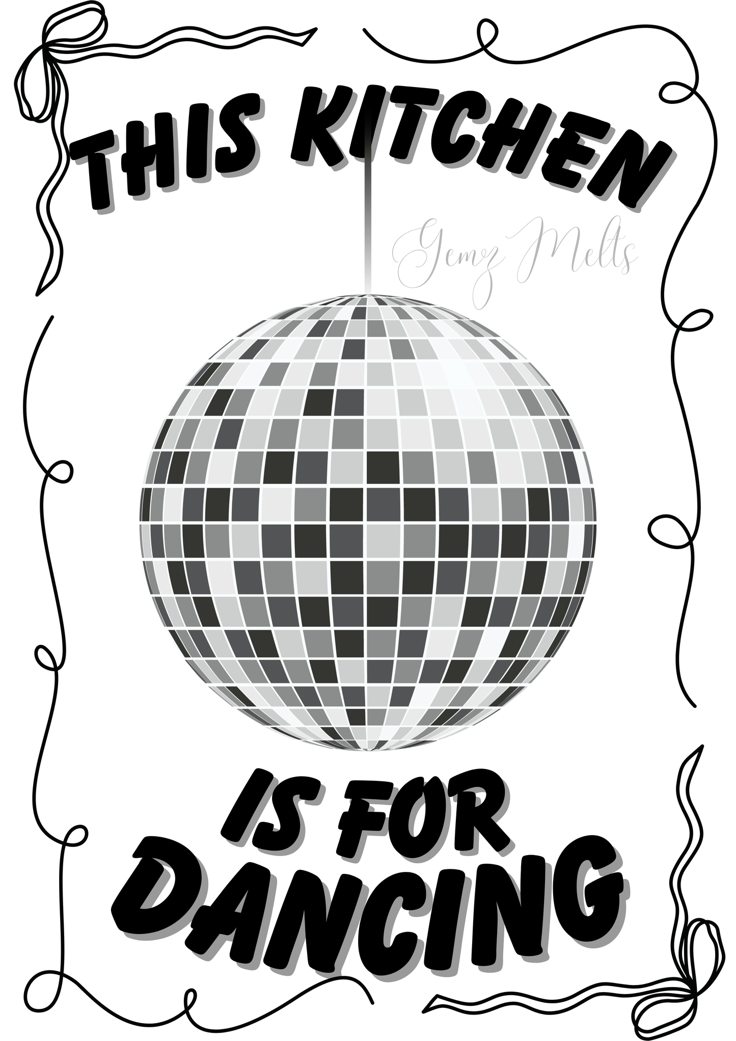 Kitchen Is For Dancing Duo DIGITAL PRINT
