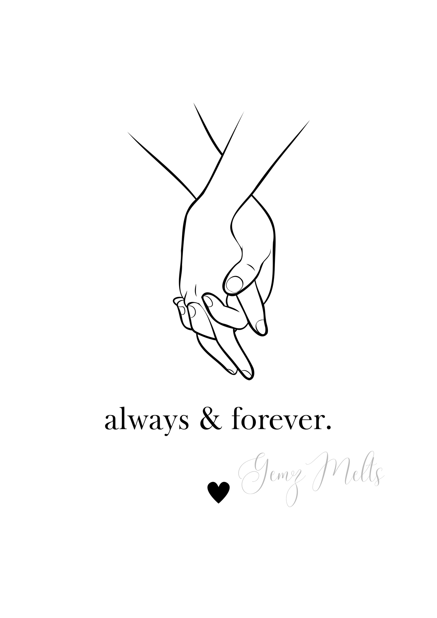 Always & Forever Trio DIGITAL PRINT