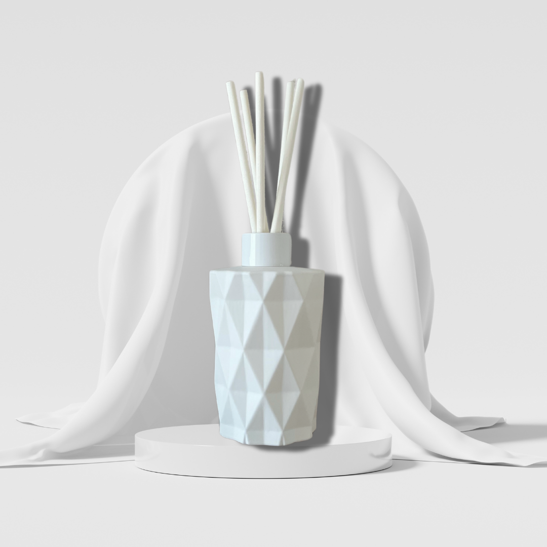 Diamond Reed Diffuser- White