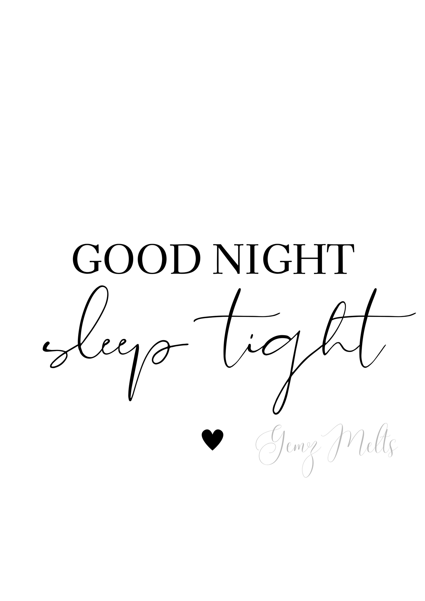 Goodnight Trio DIGITAL PRINT