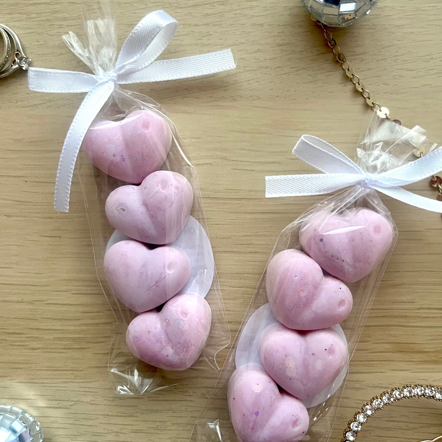 Heart Wax Melt Wedding Favours