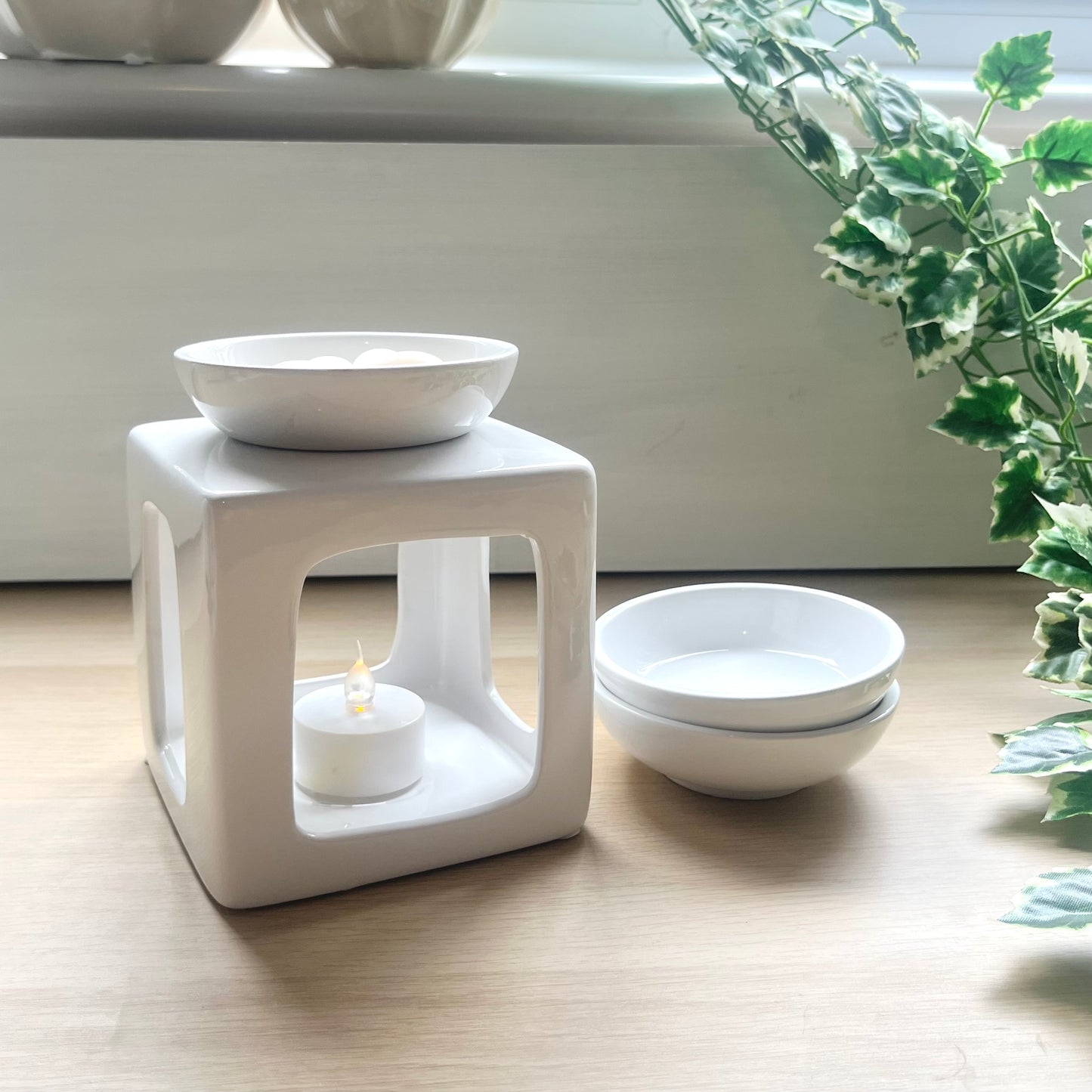 Isla Trio Wax Burner - White