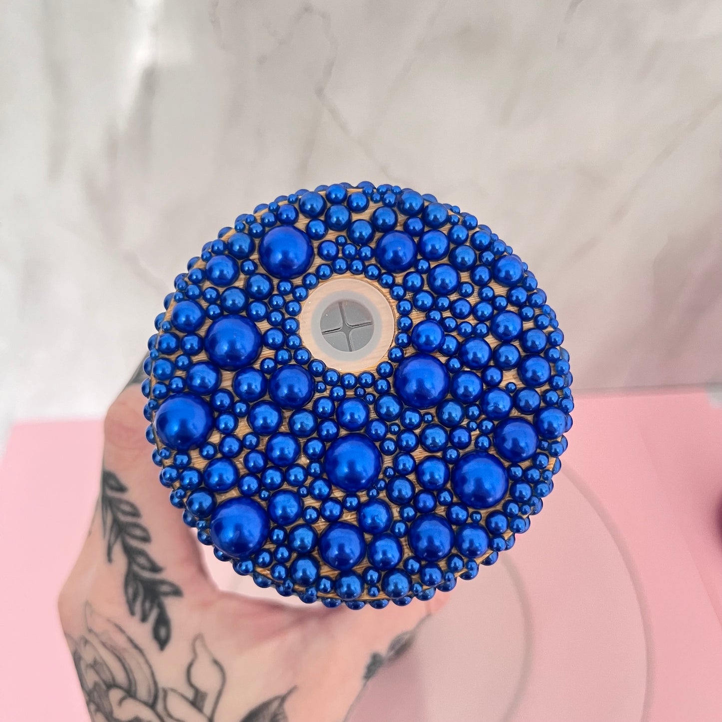'Bluey' Snow Globe Glass Can Cup