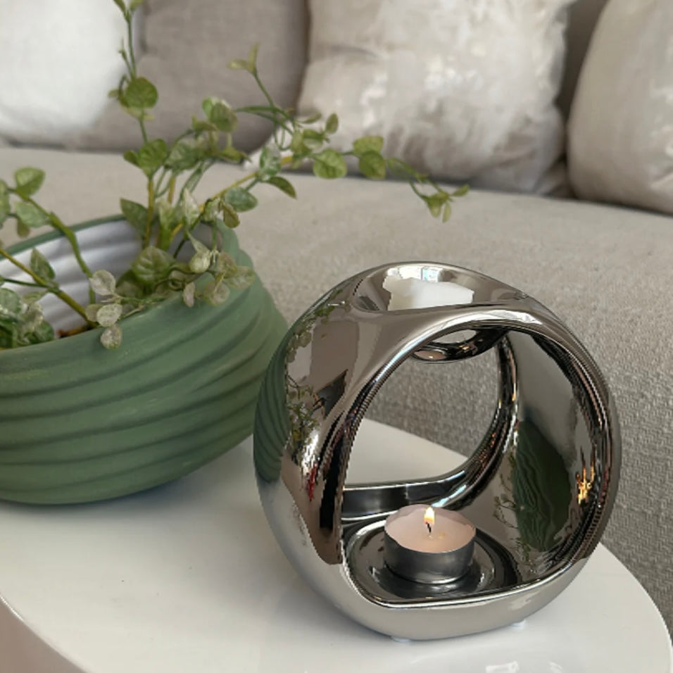 Luna Wax Burner - Chrome