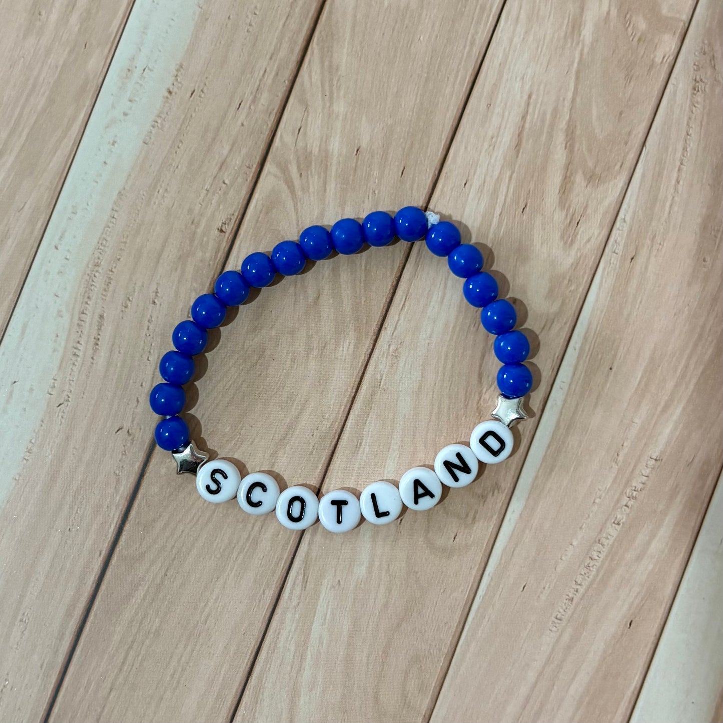 'Scotland 25' Beaded Bracelet
