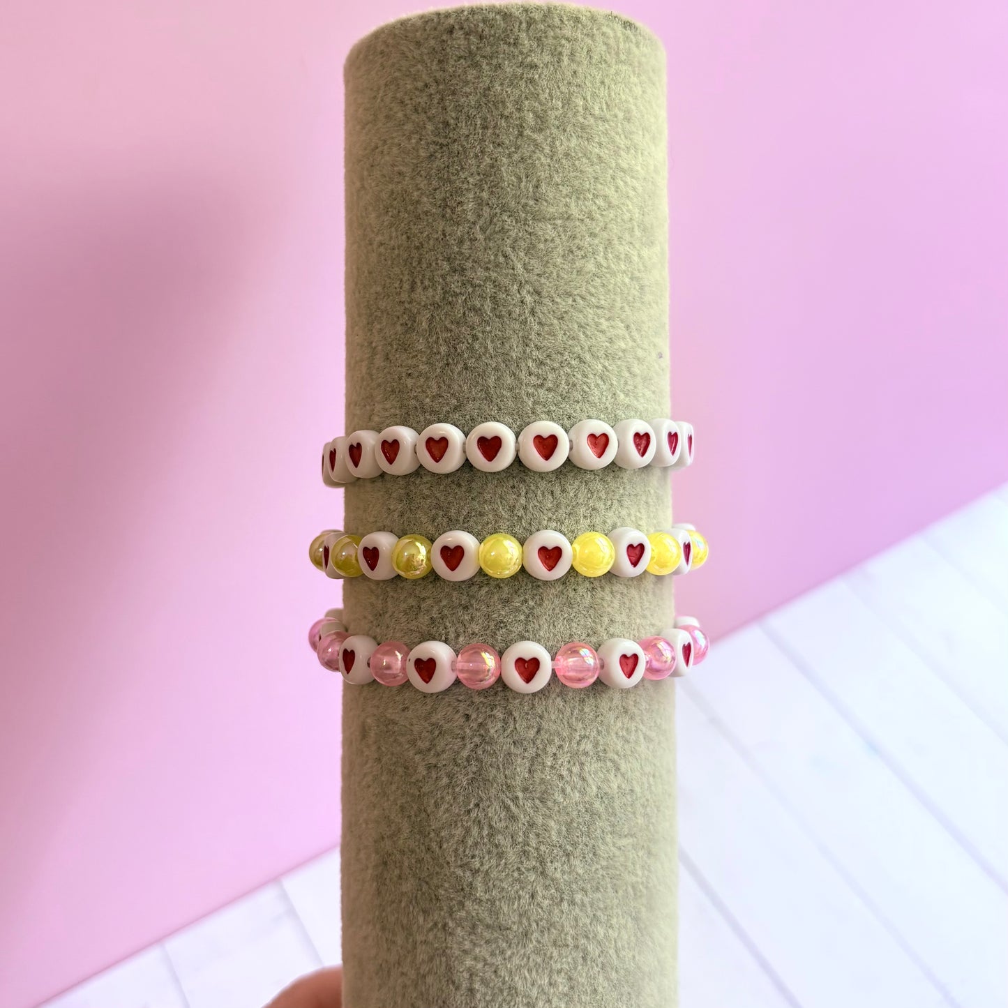 Heart Beaded Bracelets