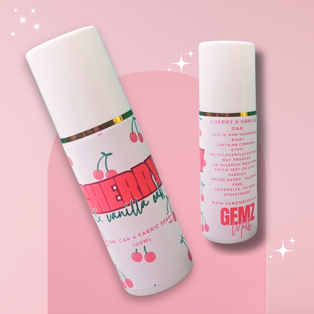 'Cherry & Vanilla Oak' Car Spray 100ml