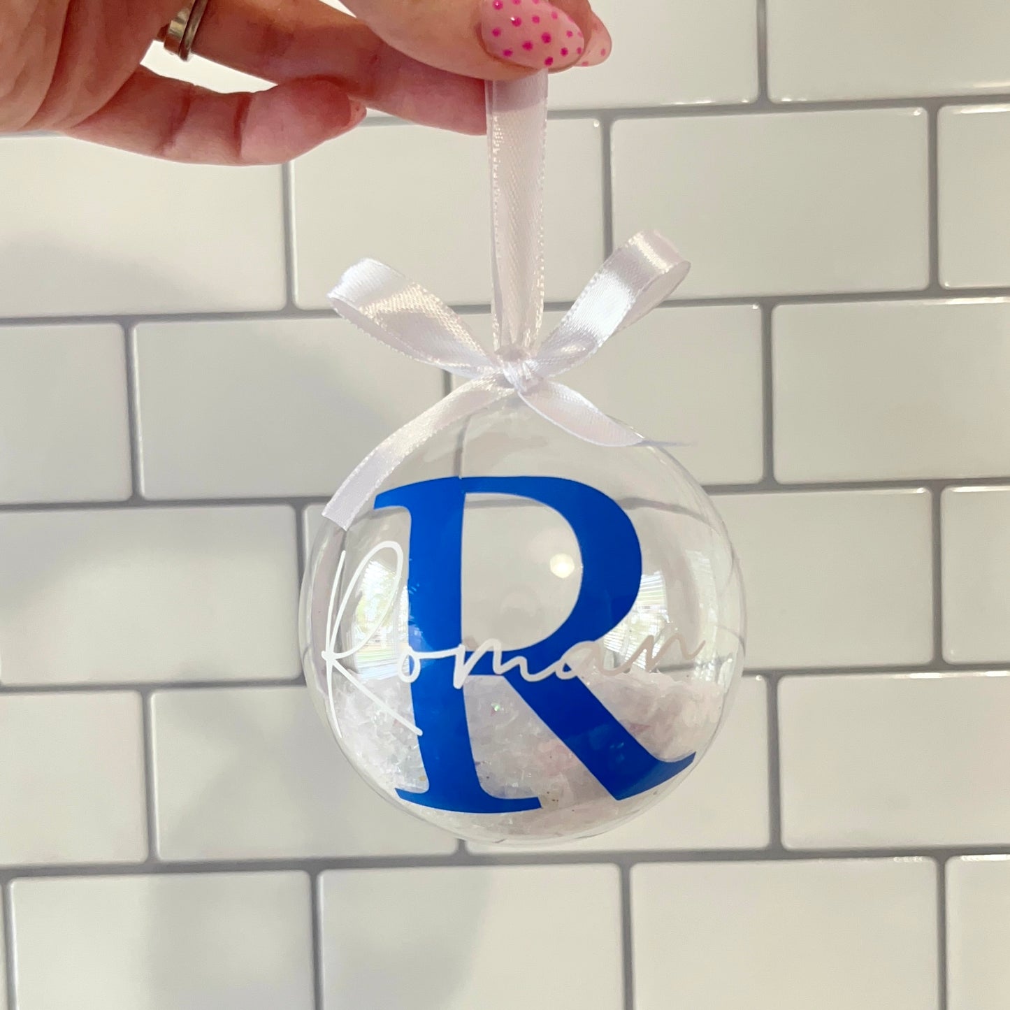 Personalised Fillable Bauble