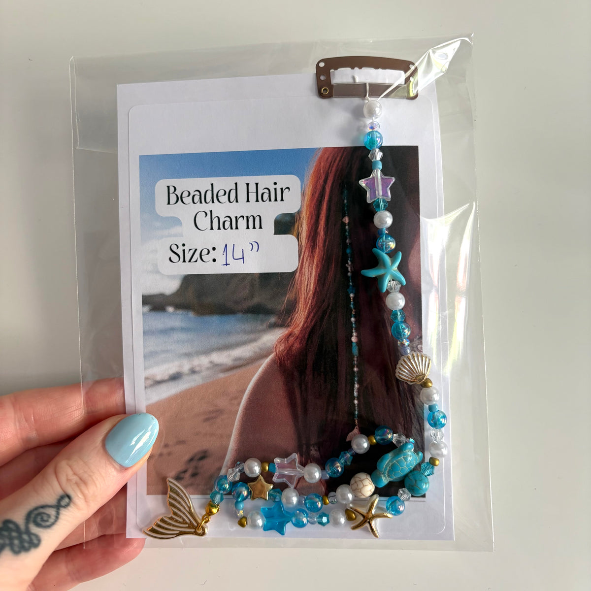 Beach Theme Hair Charm