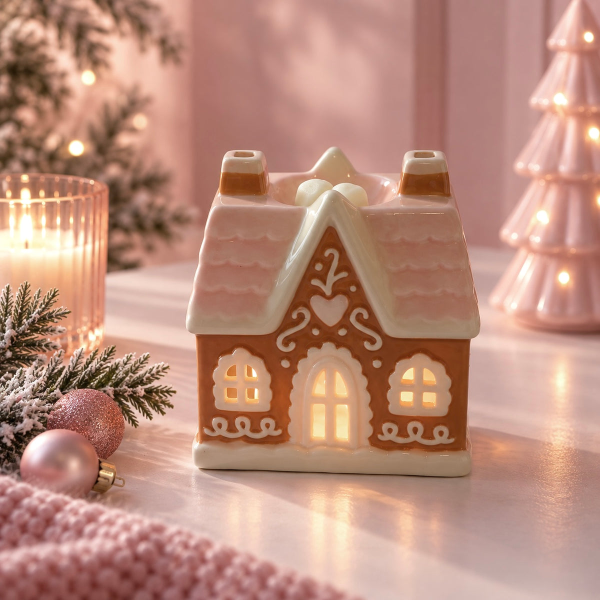 Sugarplum Gingerbread House Wax Burner
