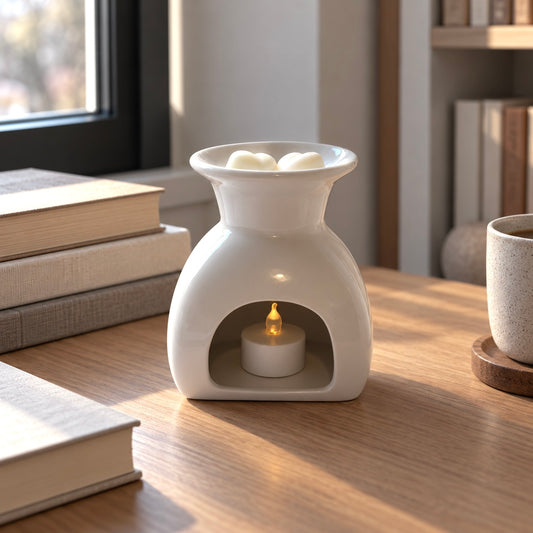 Darci Wax Burner - White