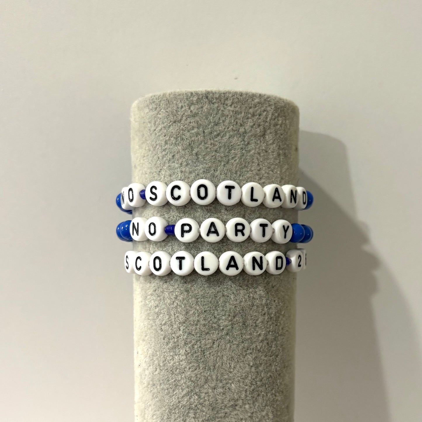 'No Scotland No Party' Beaded Bracelet Bundle