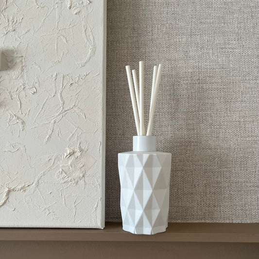 Diamond Reed Diffuser- White