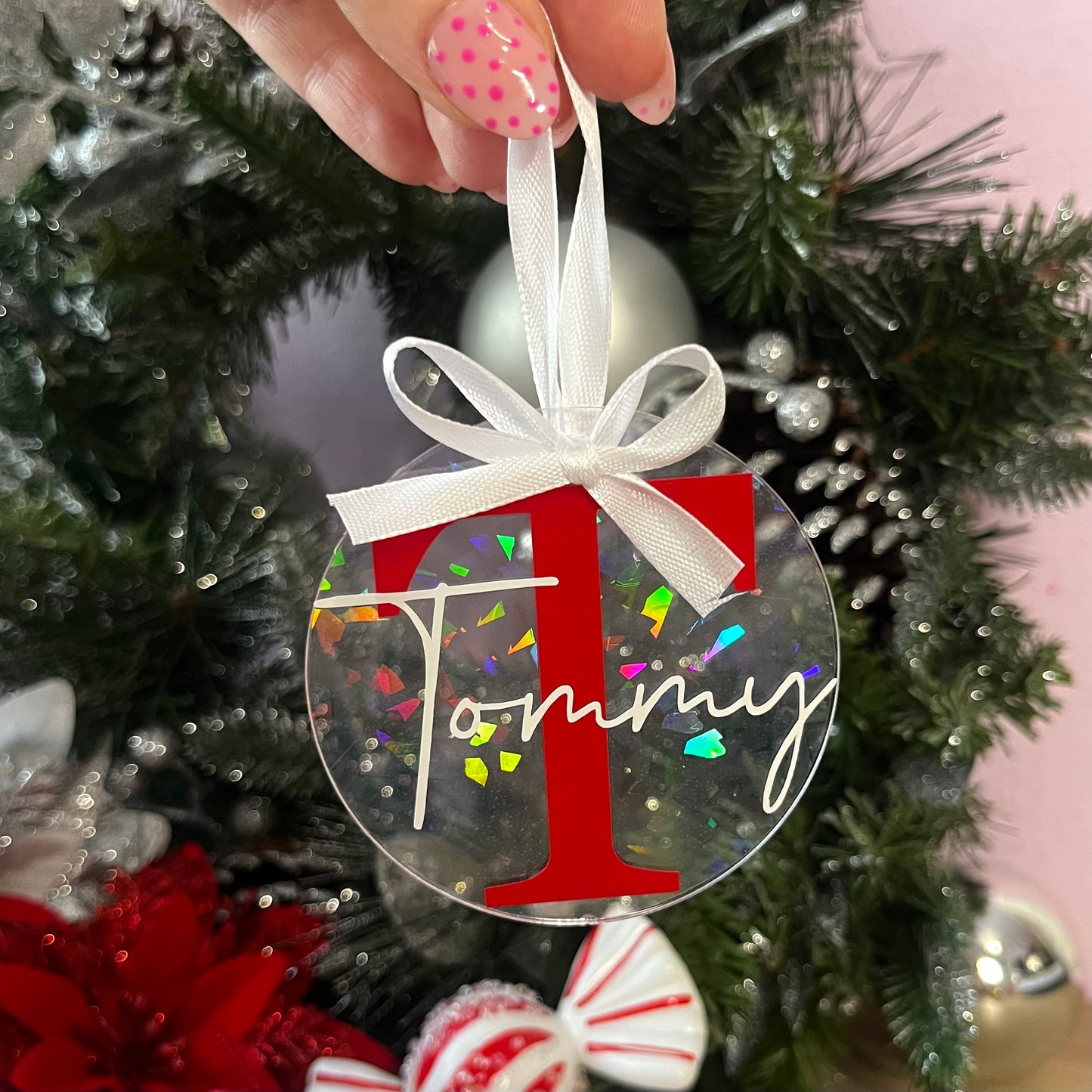 Holographic Personalised Bauble