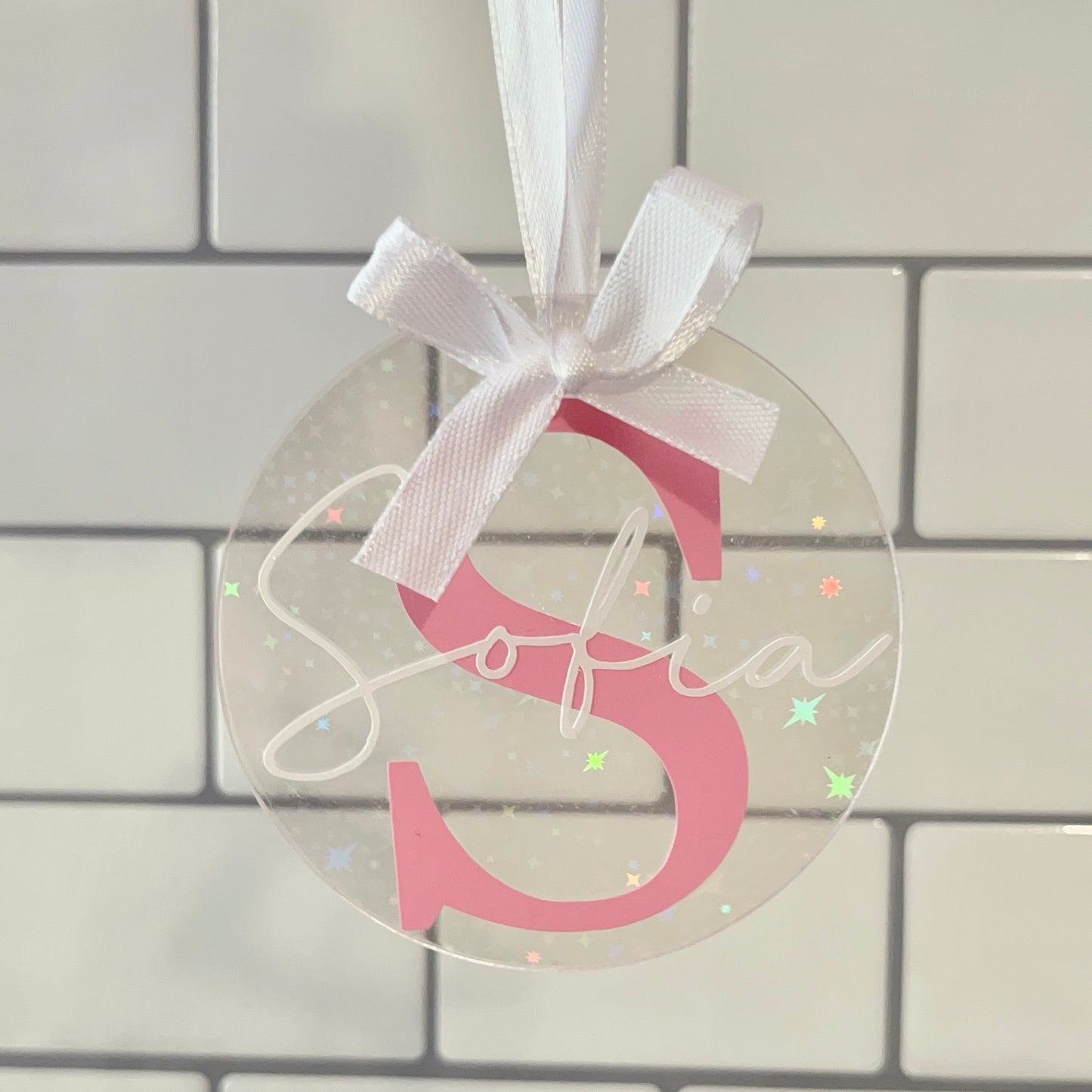 Sparkly Personalised Bauble
