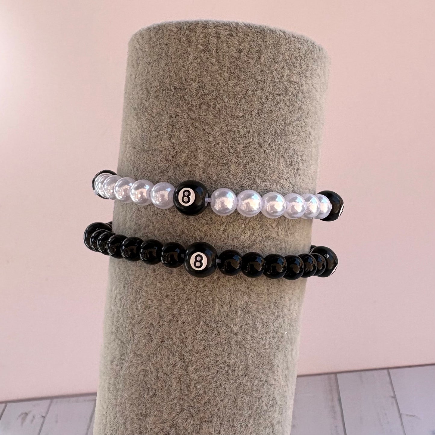8 Ball Stackable Beaded Bracelet