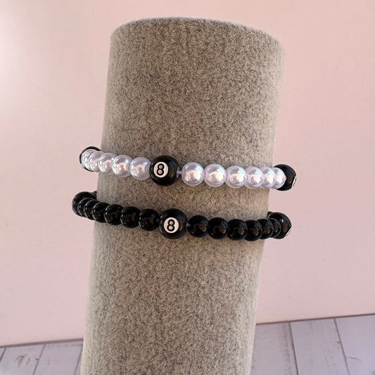 8 Ball Stackable Beaded Bracelet