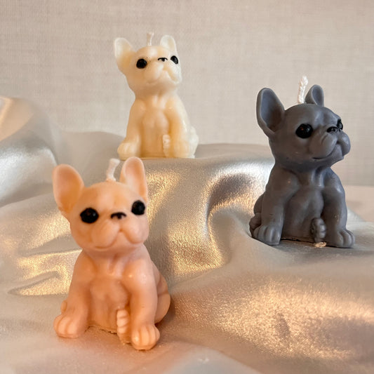 Frenchie Dog Candle