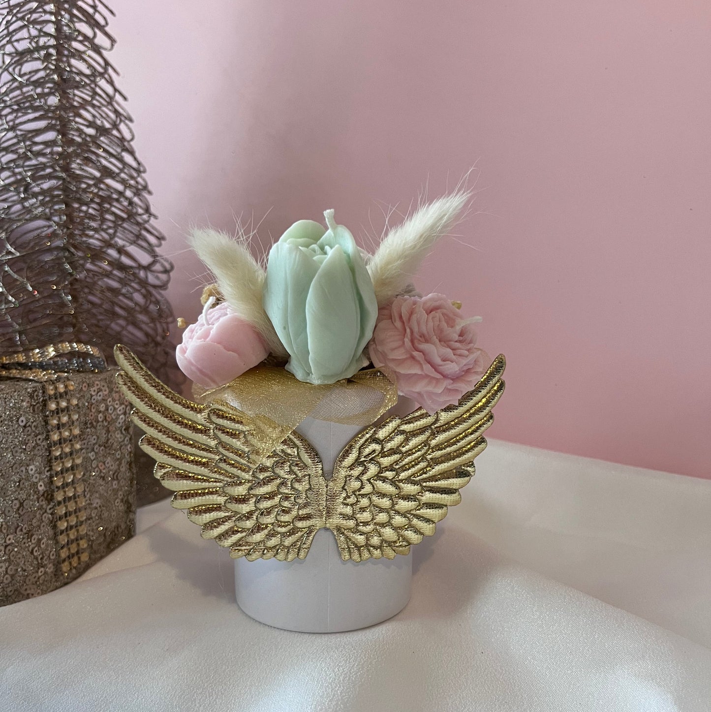 Memory Bauble & Candle Bouquet Bundle