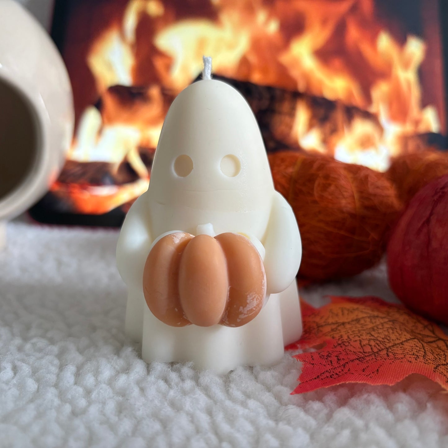 Ghost & Pumpkin Candle