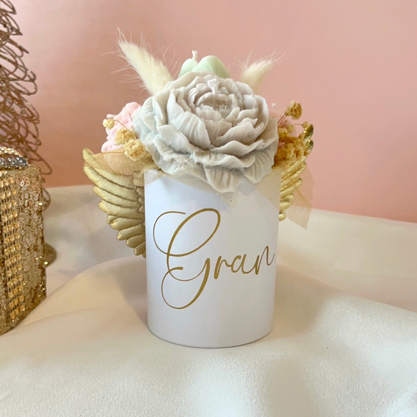 Memory Bauble & Candle Bouquet Bundle