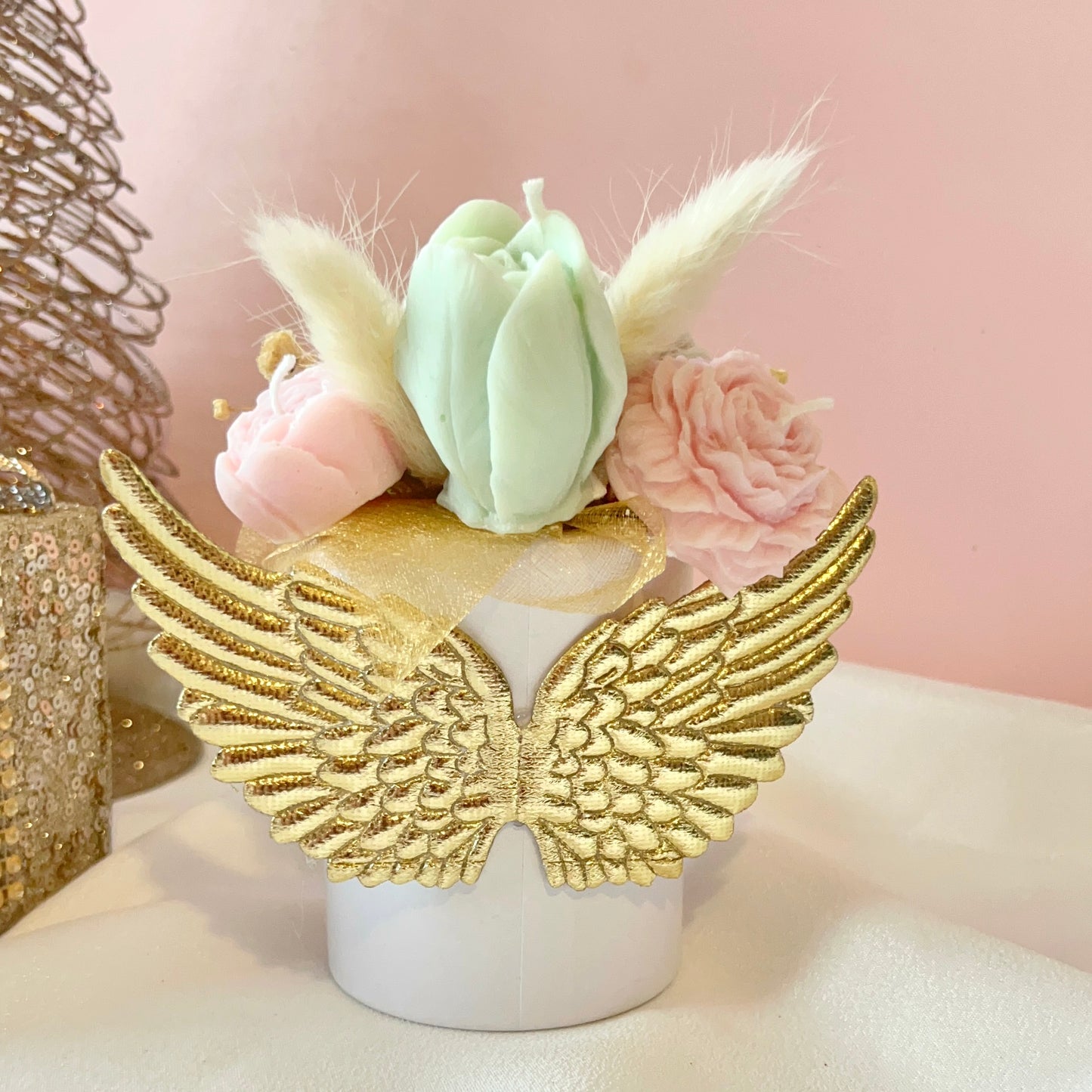 Memory Bauble & Candle Bouquet Bundle