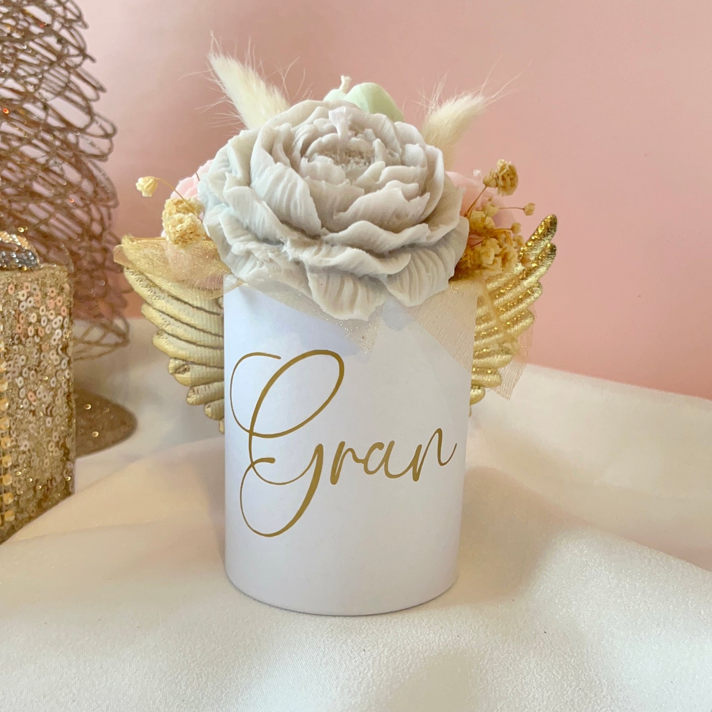 Memory Bauble & Candle Bouquet Bundle