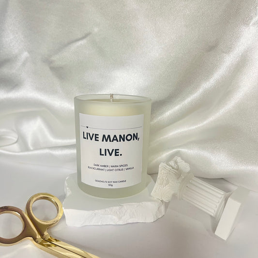 Live, Manon. Live. 20cl Candle