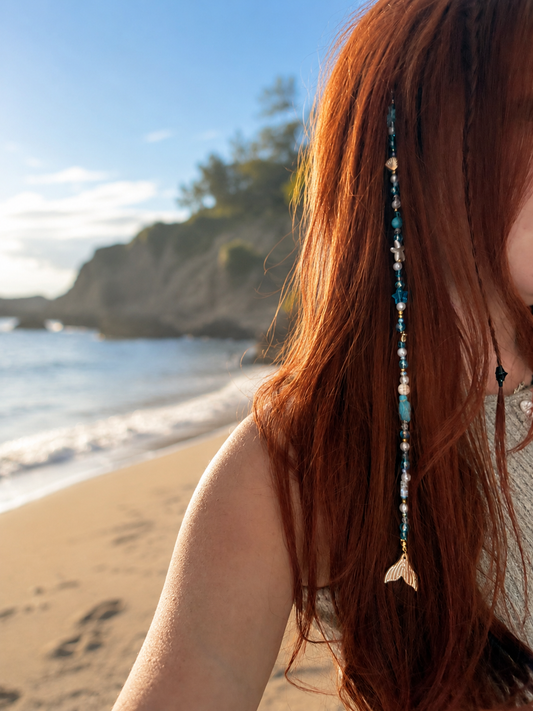 Beach Theme Hair Charm