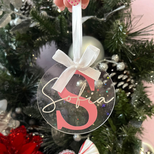 Sparkly Personalised Bauble