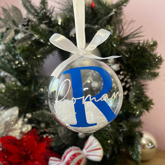 Personalised Fillable Bauble