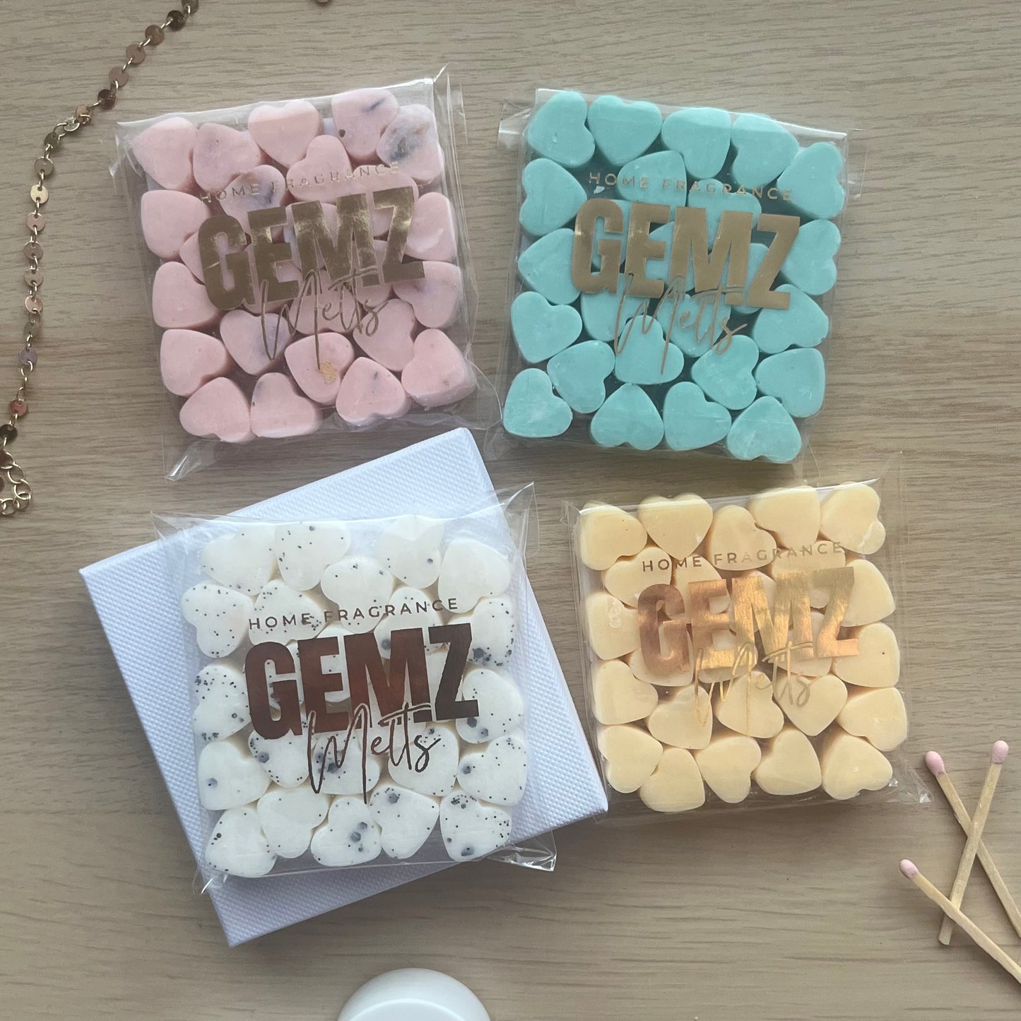 Mini Heart Wax Melts x25