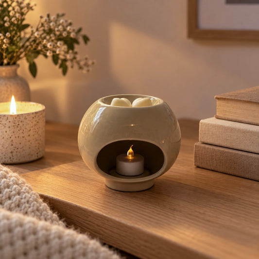 Laurie Wax Burner - Beige