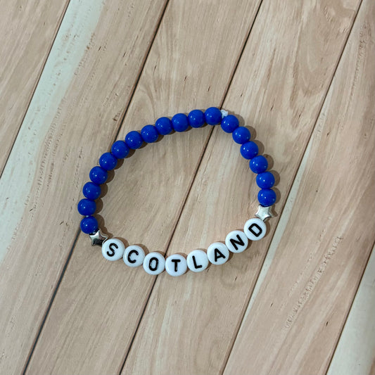 'Scotland 25' Beaded Bracelet