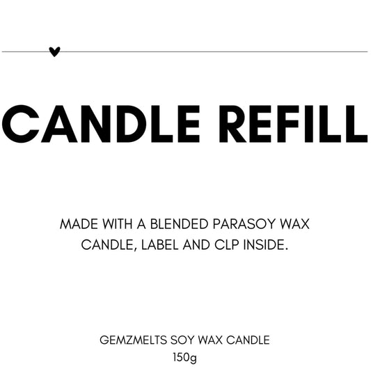 Candle Refill Multiple Scents