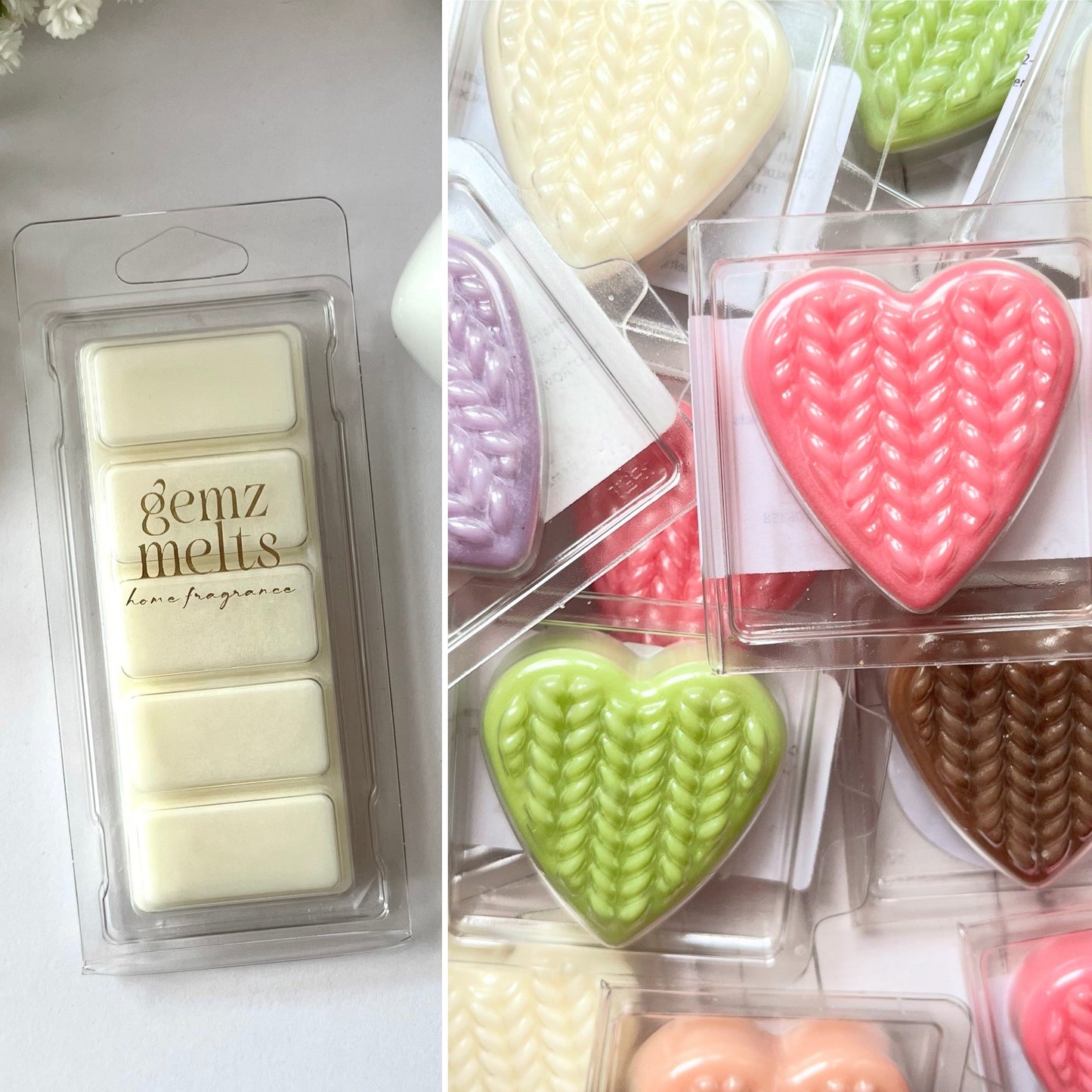 1x Snapbar & 4x Heart Clamshells