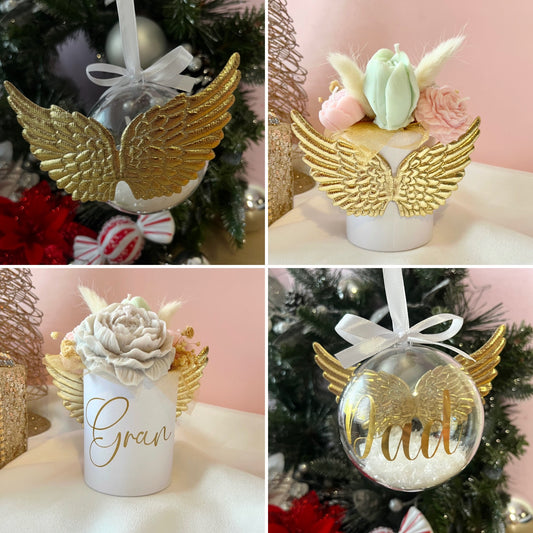 Memory Bauble & Candle Bouquet Bundle