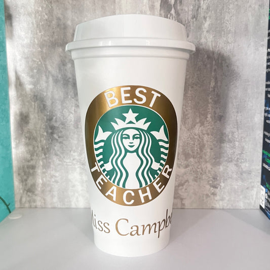 Teacher Starbucks Coffee Cup