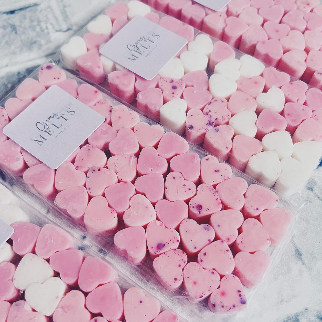 50x Mini Hearts Wax Melts