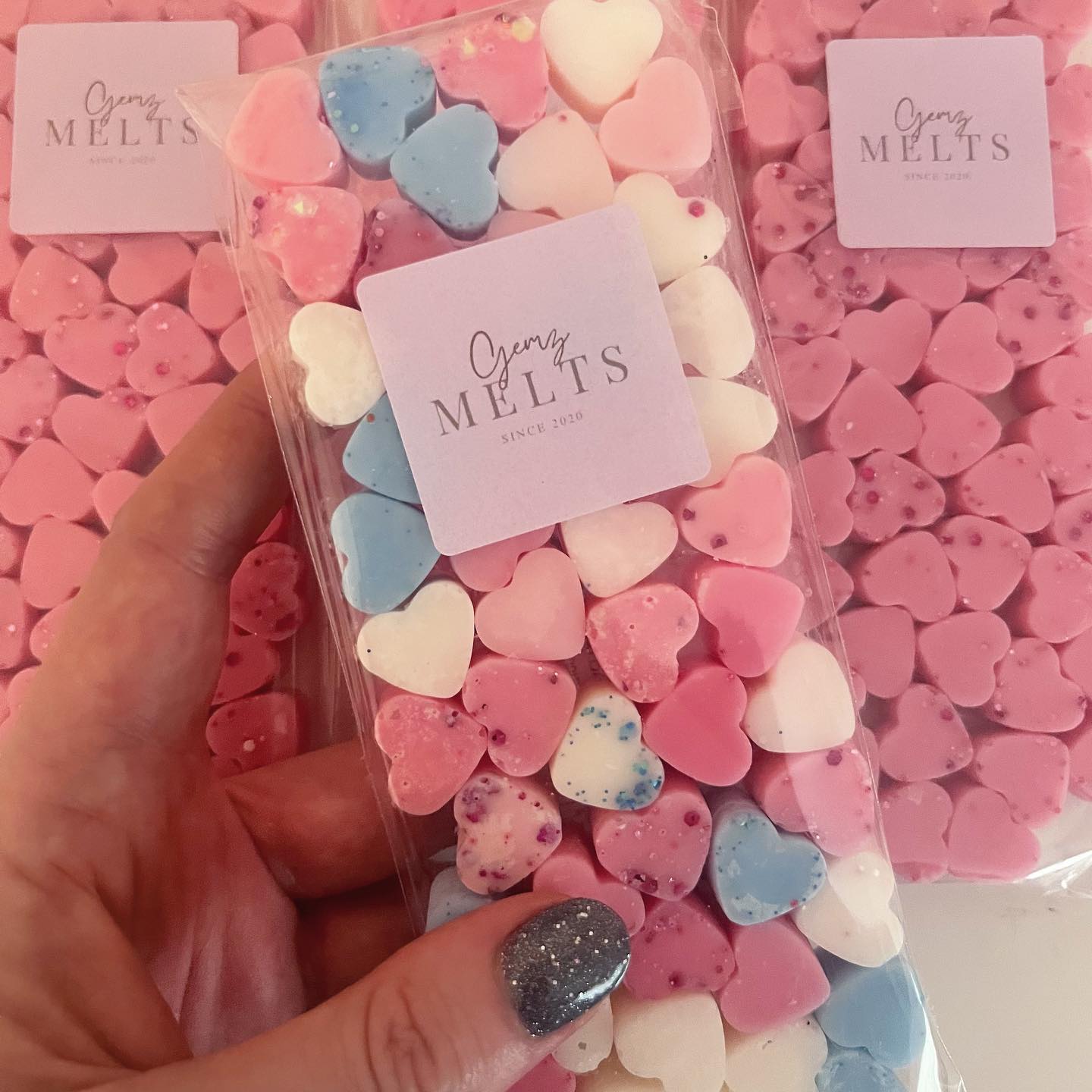 50x Mini Hearts Wax Melts