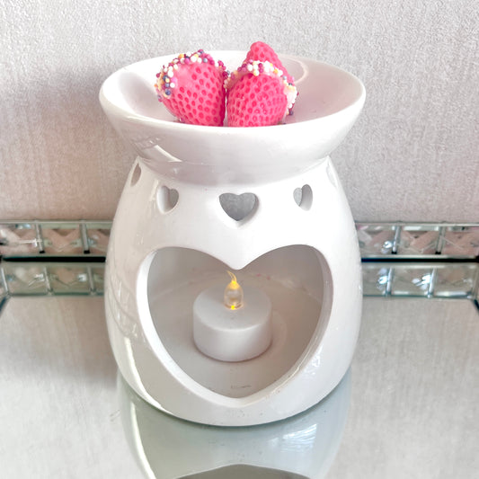 White Ceramic Burner Large