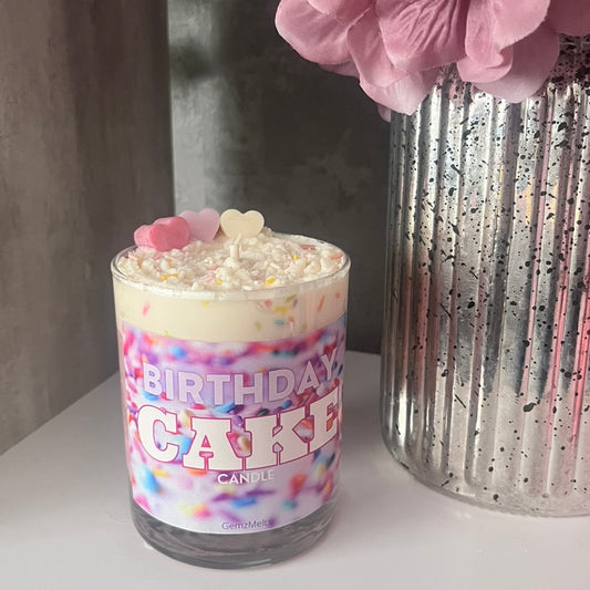 Birthday Cake Candle - White