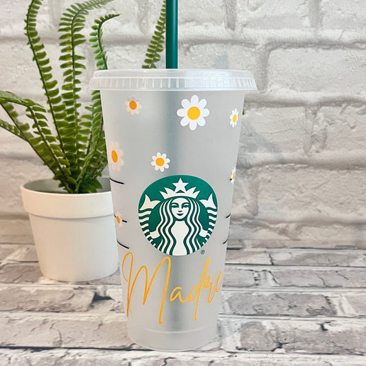 Daisies Starbucks Cold Cup