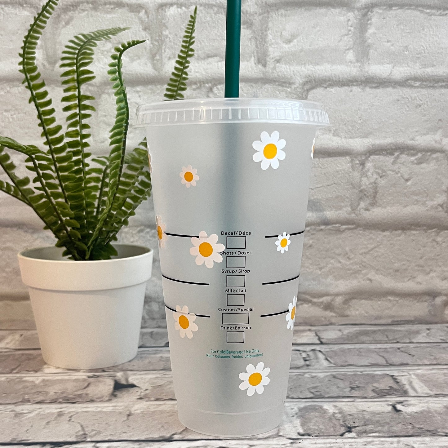 Daisies Starbucks Cold Cup